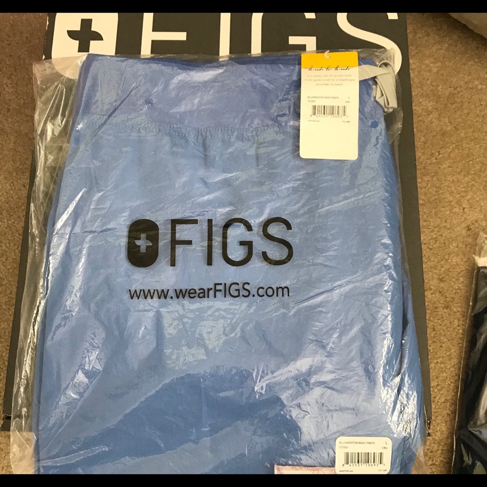 FIGS women’s scrub pants, Ceil Blue